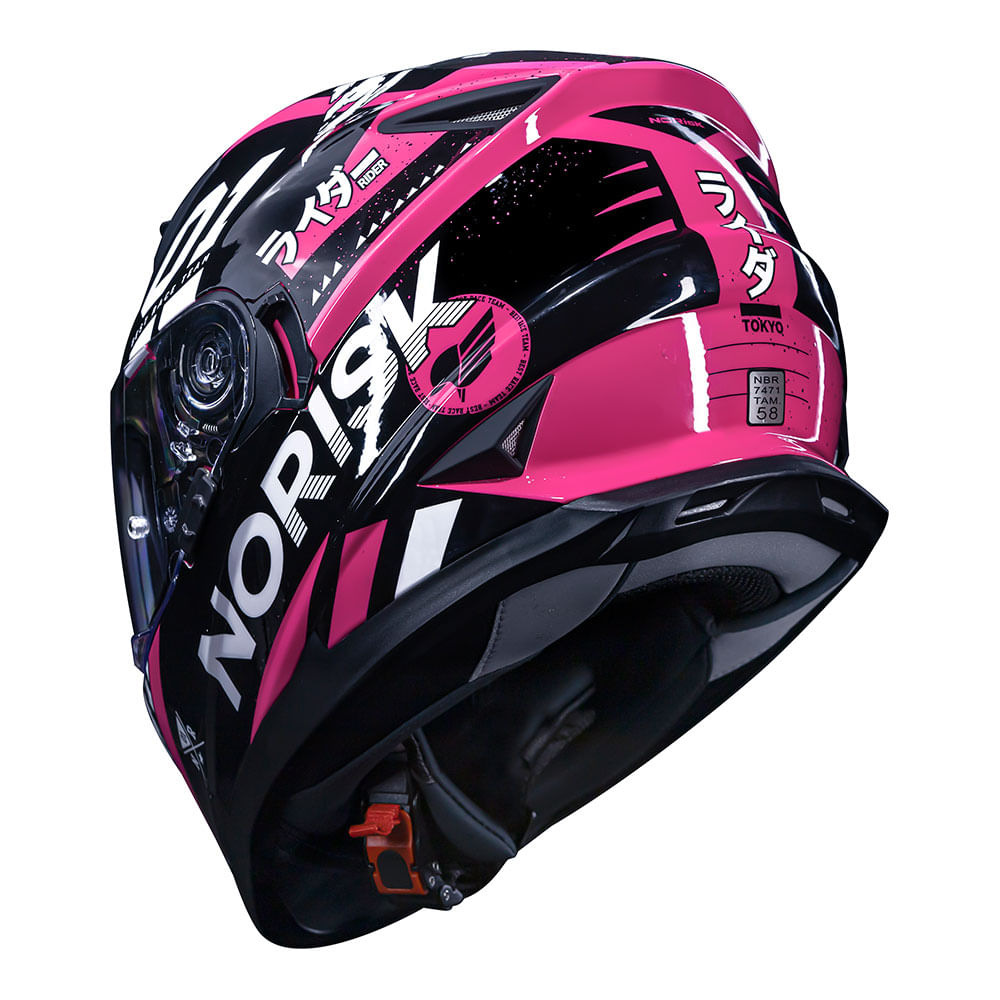 CAPACETE NORISK SOUL TOKYO ROSA 4