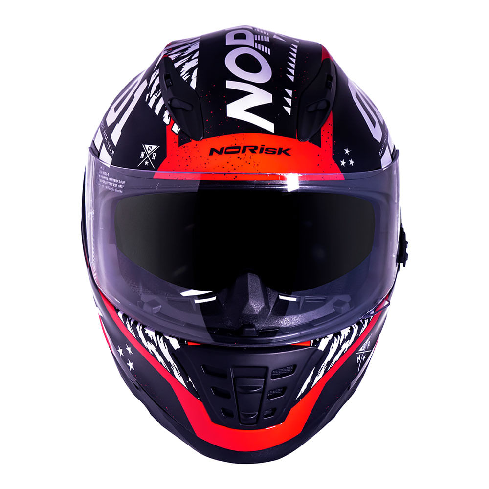 CAPACETE NORISK SOUL TOKYO VERMELHO 2