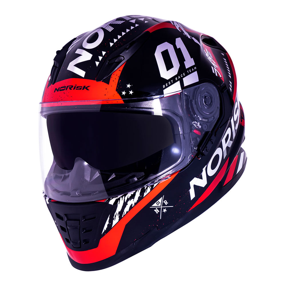 CAPACETE NORISK SOUL TOKYO VERMELHO 4