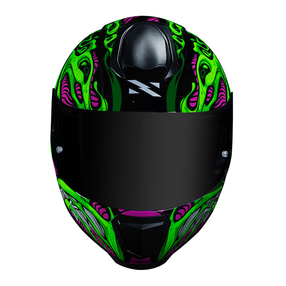 CAPACETE NORISK RAZOR PARASITE VERDE 2