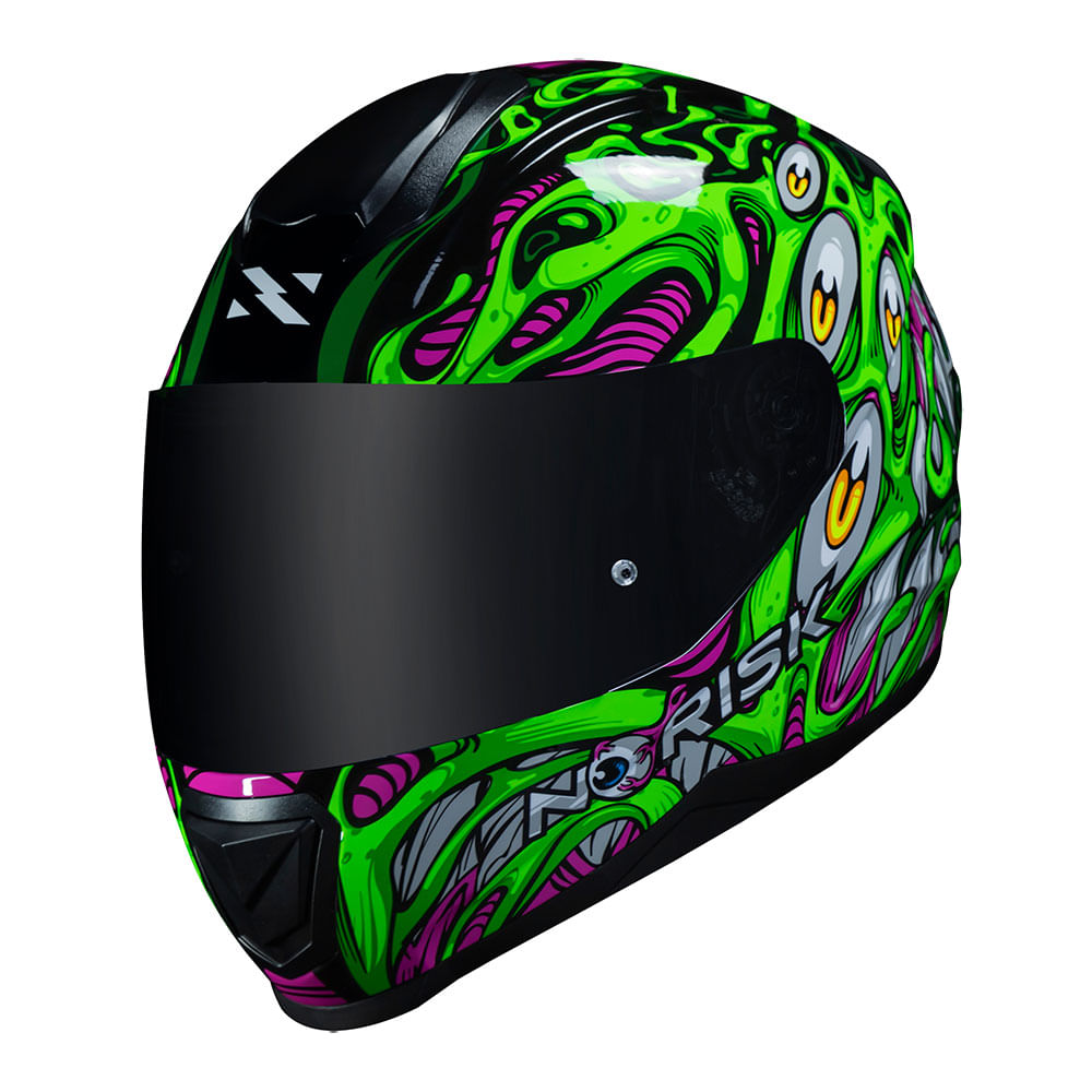 CAPACETE NORISK RAZOR PARASITE VERDE 4