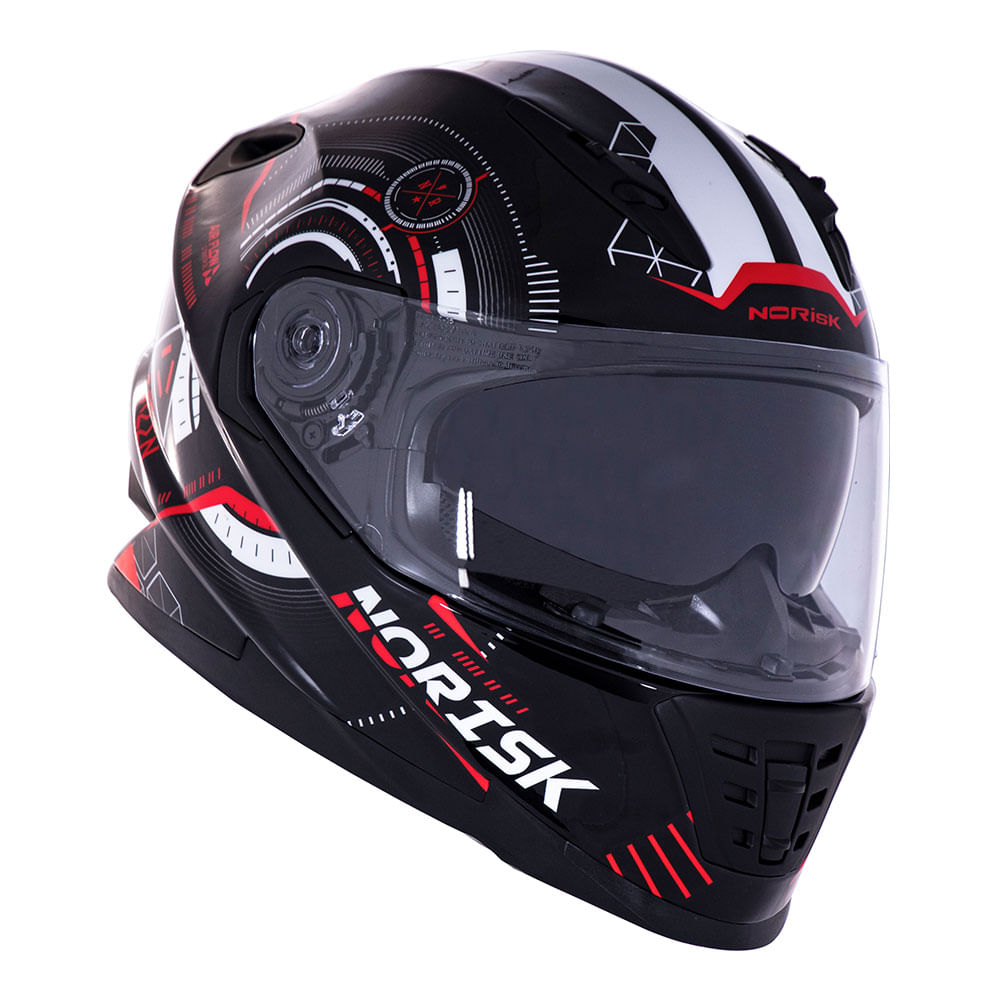 CAPACETE NORISK SOUL SCREEN VERMELHO 4