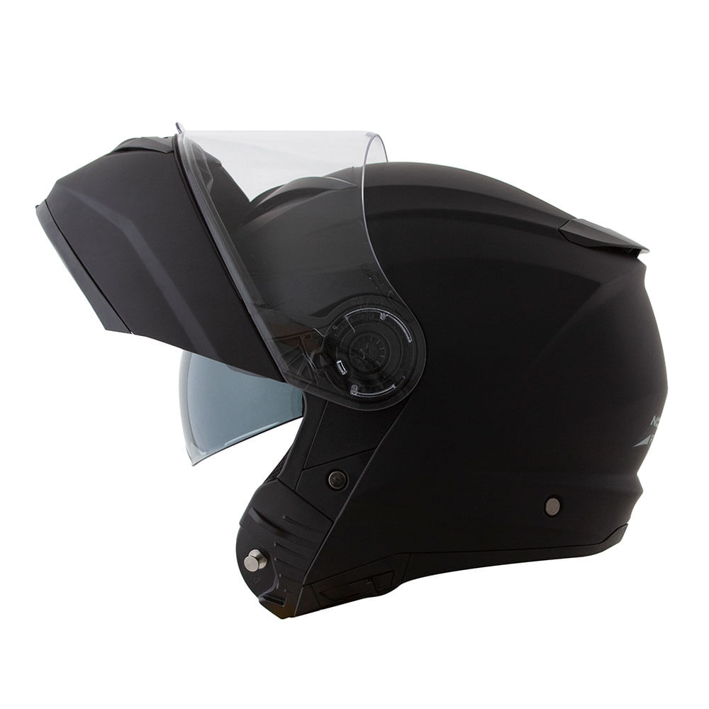 CAPACETE NORISK FORCE MONOCOLOR PRETO FOSCO 2