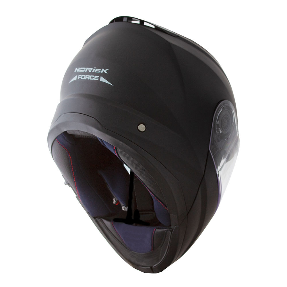 CAPACETE NORISK FORCE MONOCOLOR PRETO FOSCO 3