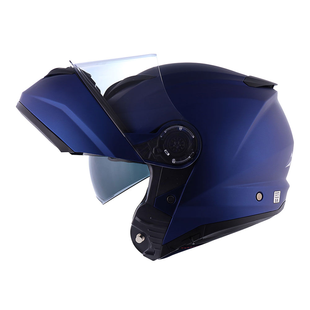 CAPACETE NORISK FORCE MONOCOLOR AZUL FOSCO 2