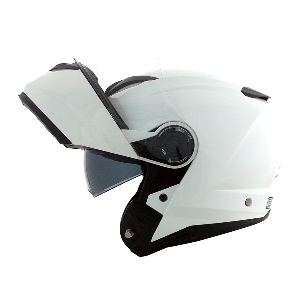 CAPACETE NORISK FORCE MONOCOLOR BRANCO 2