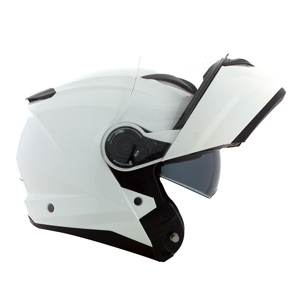 CAPACETE NORISK FORCE MONOCOLOR BRANCO 4