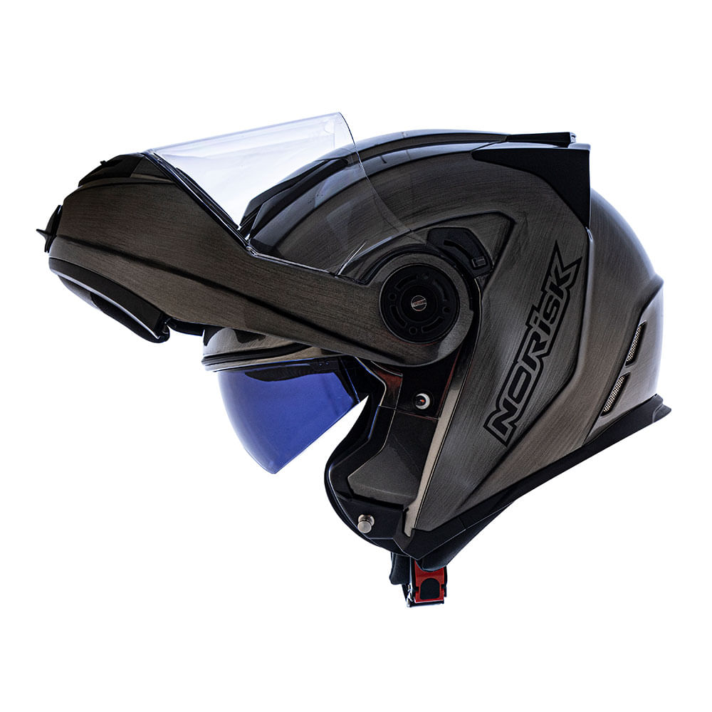 CAPACETE NORISK ROUTE FF345 IRON CHROME 3