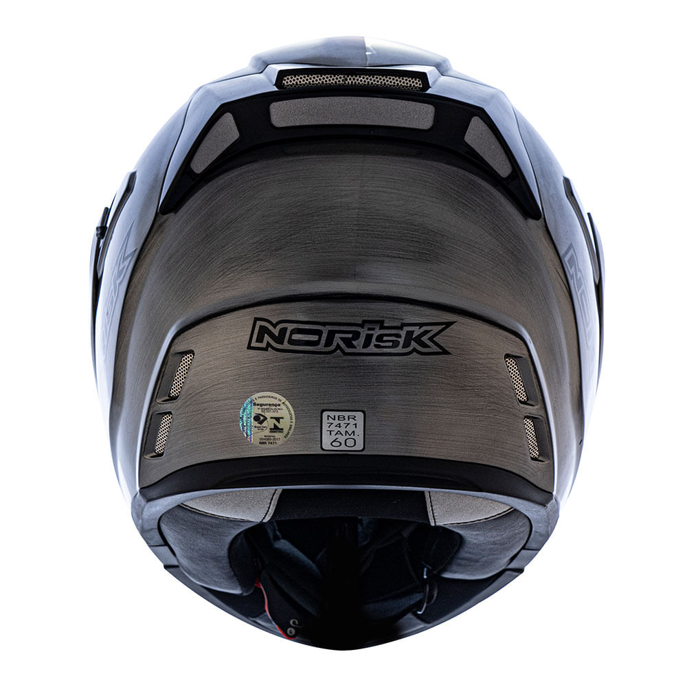 CAPACETE NORISK ROUTE FF345 IRON CHROME 4