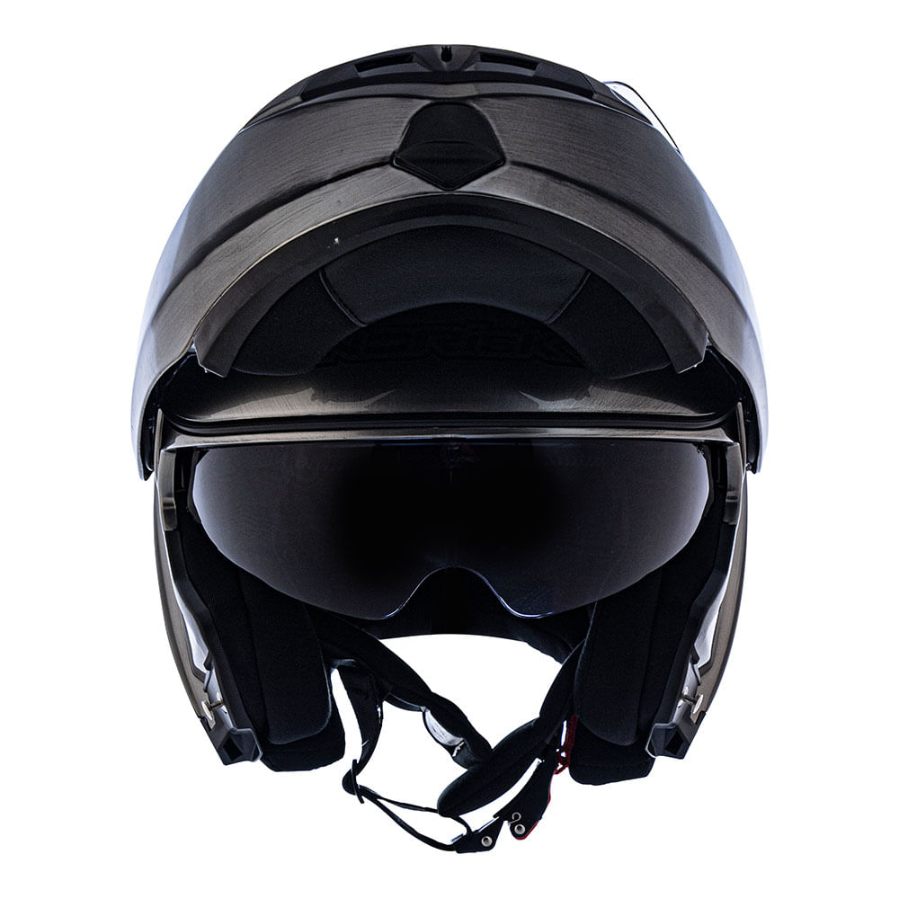 CAPACETE NORISK ROUTE FF345 IRON CHROME 2
