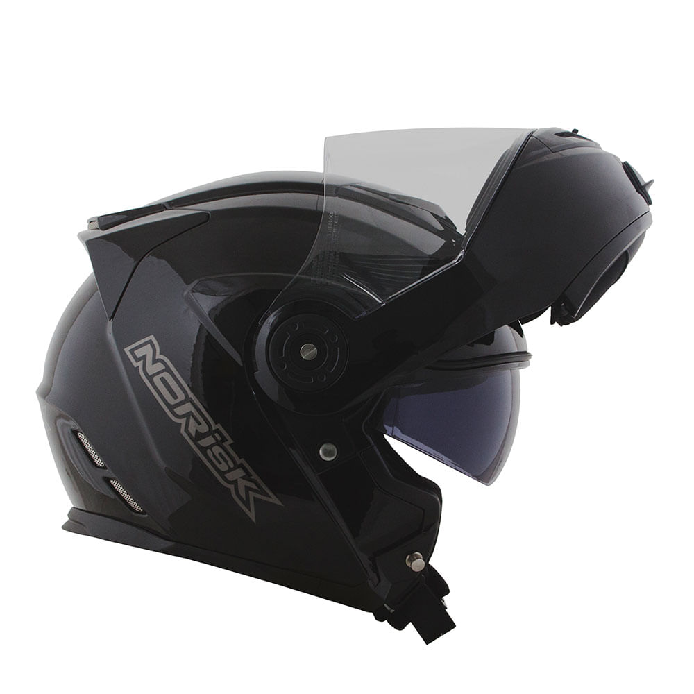 CAPACETE NORISK ROUTE FF345 MONOCOLOR PRETO 4