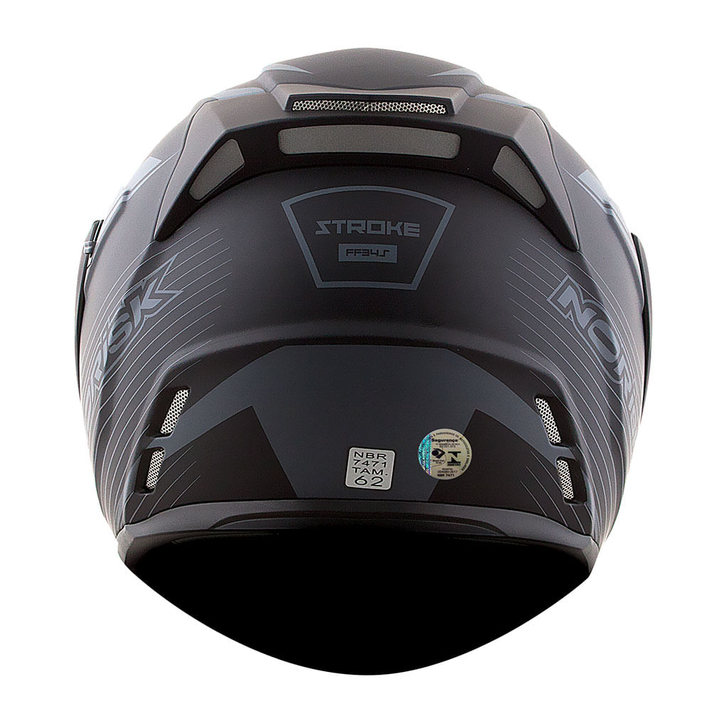 CAPACETE NORISK ROUTE FF345 STROKE PRETO FOSCO/AZUL 3