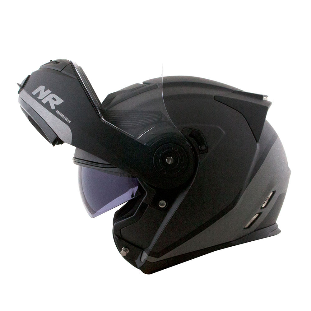 CAPACETE NORISK ROUTE FF345 CHANCE PRETO FOSCO 2