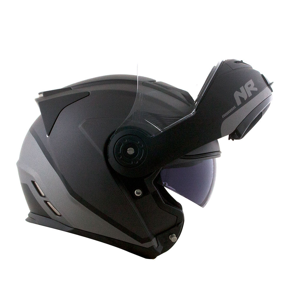 CAPACETE NORISK ROUTE FF345 CHANCE PRETO FOSCO 4