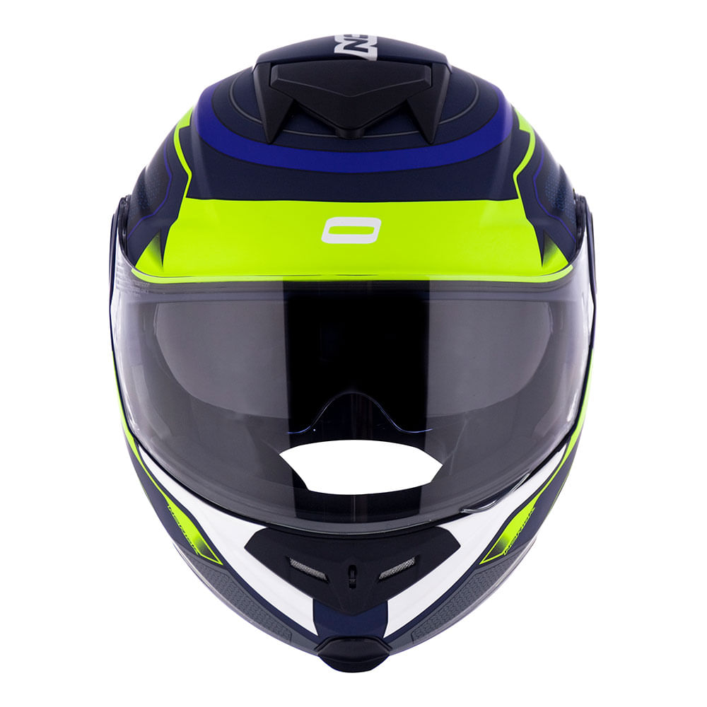 CAPACETE NORISK ROUTE FF345 SPEEDMAX AZUL FOSCO/AMARELO 2