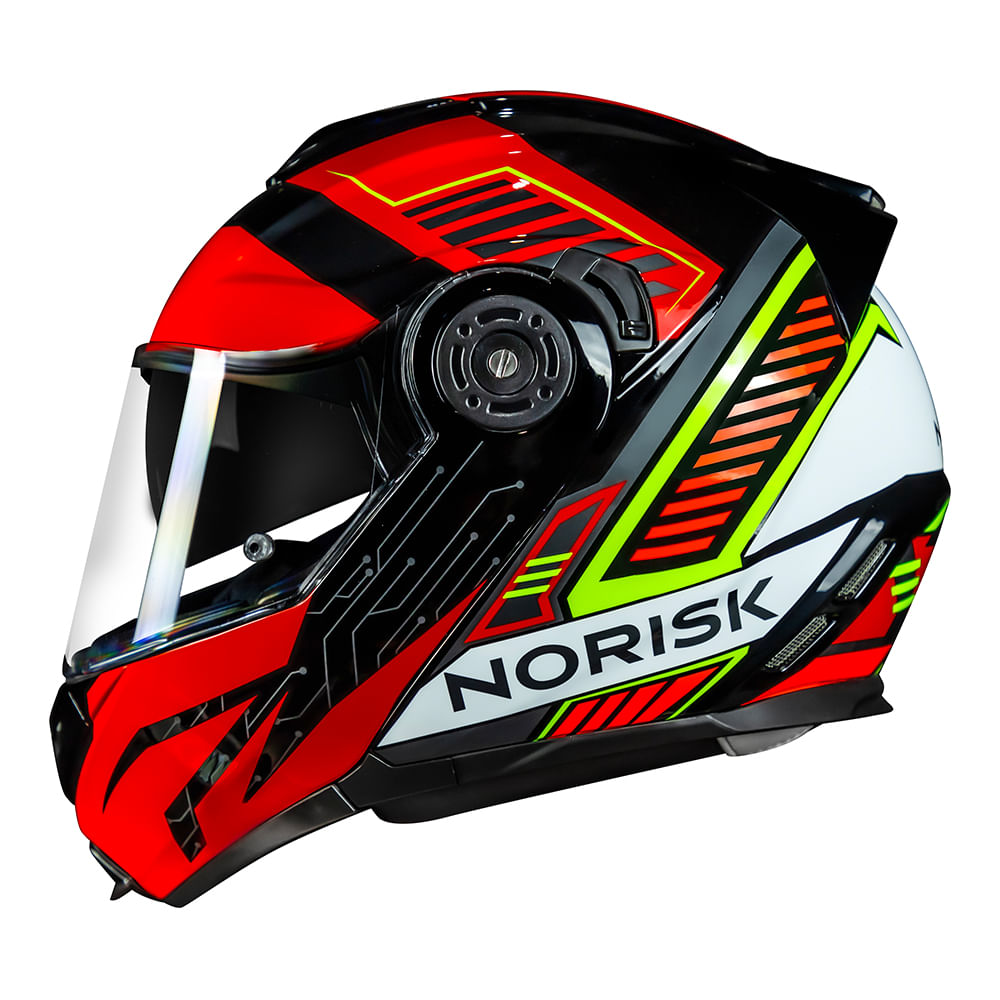 CAPACETE NORISK ROUTE FF345 CHARGE VERMELHO 3