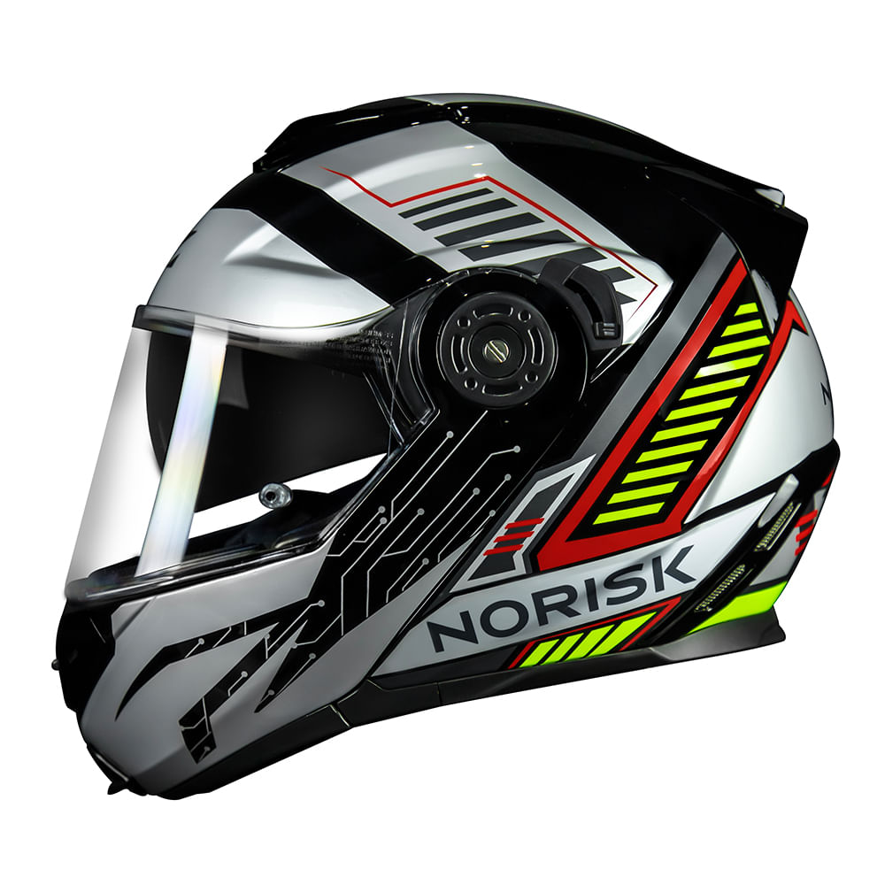 CAPACETE NORISK ROUTE FF345 CHARGE CINZA 4