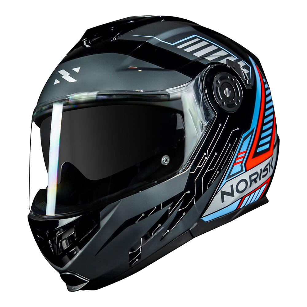 CAPACETE NORISK ROUTE FF345 CHARGE PRETO 4