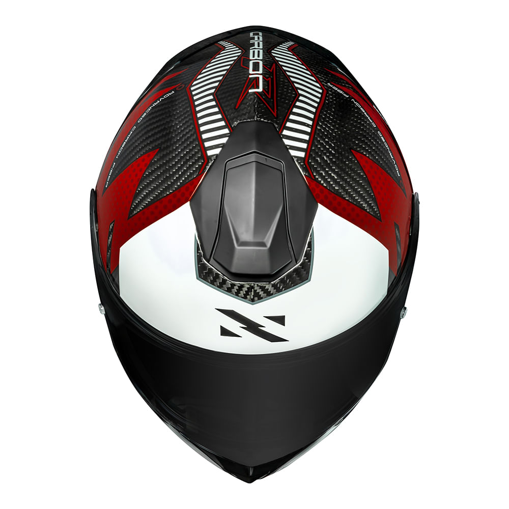 CAPACETE NORISK CARBON R TEAM VERMELHO 2