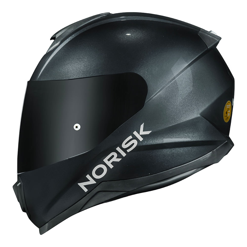 CAPACETE NORISK CAPACETE RAZOR MONOCOLOR CINZA 3