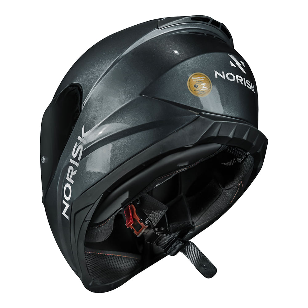 CAPACETE NORISK CAPACETE RAZOR MONOCOLOR CINZA 4
