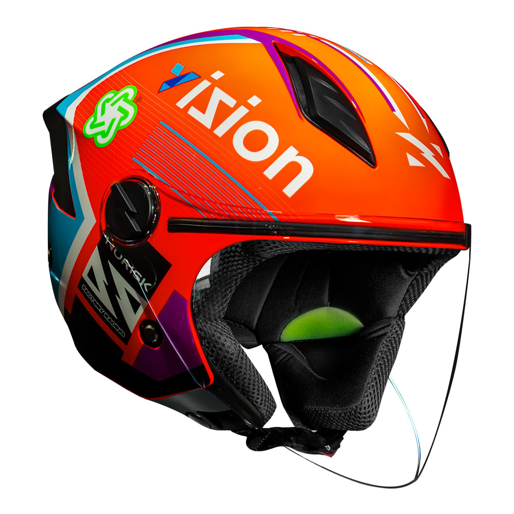CAPACETE NORISK NEO VIZION LARANJA 3
