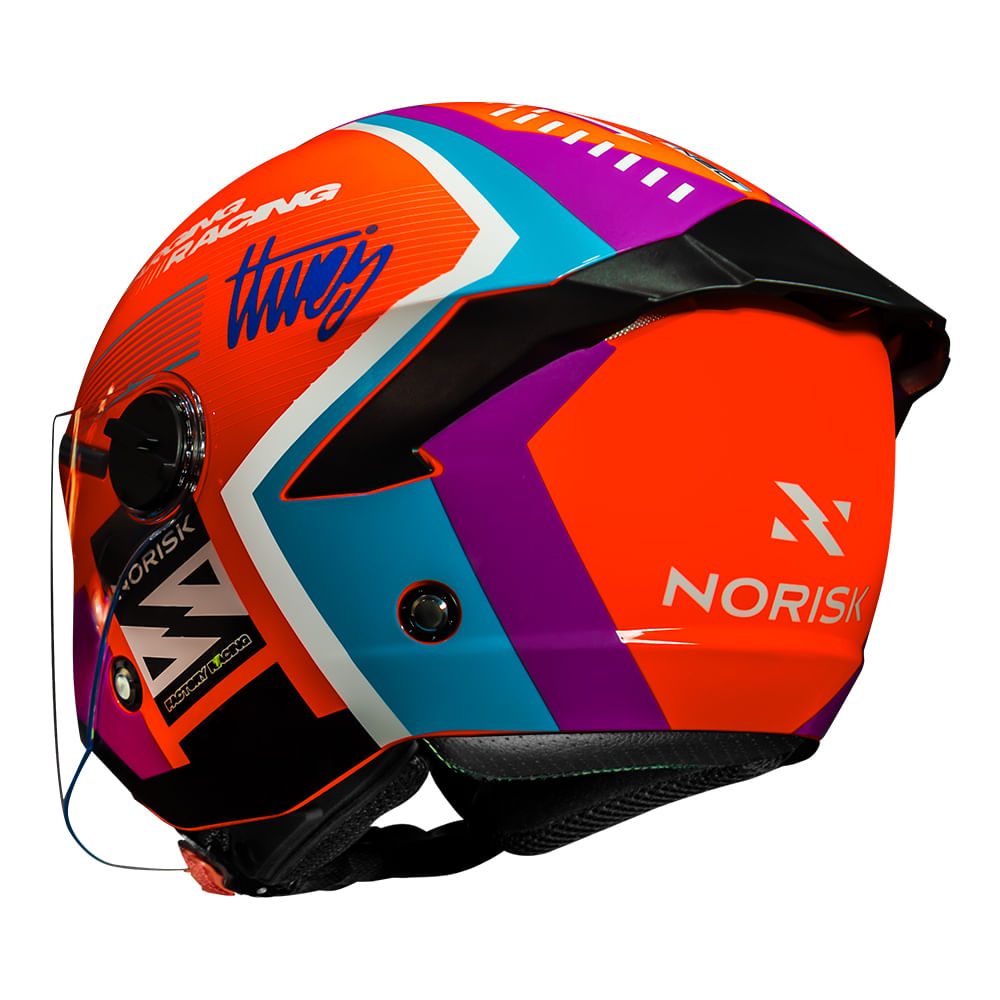 CAPACETE NORISK NEO VIZION LARANJA 4