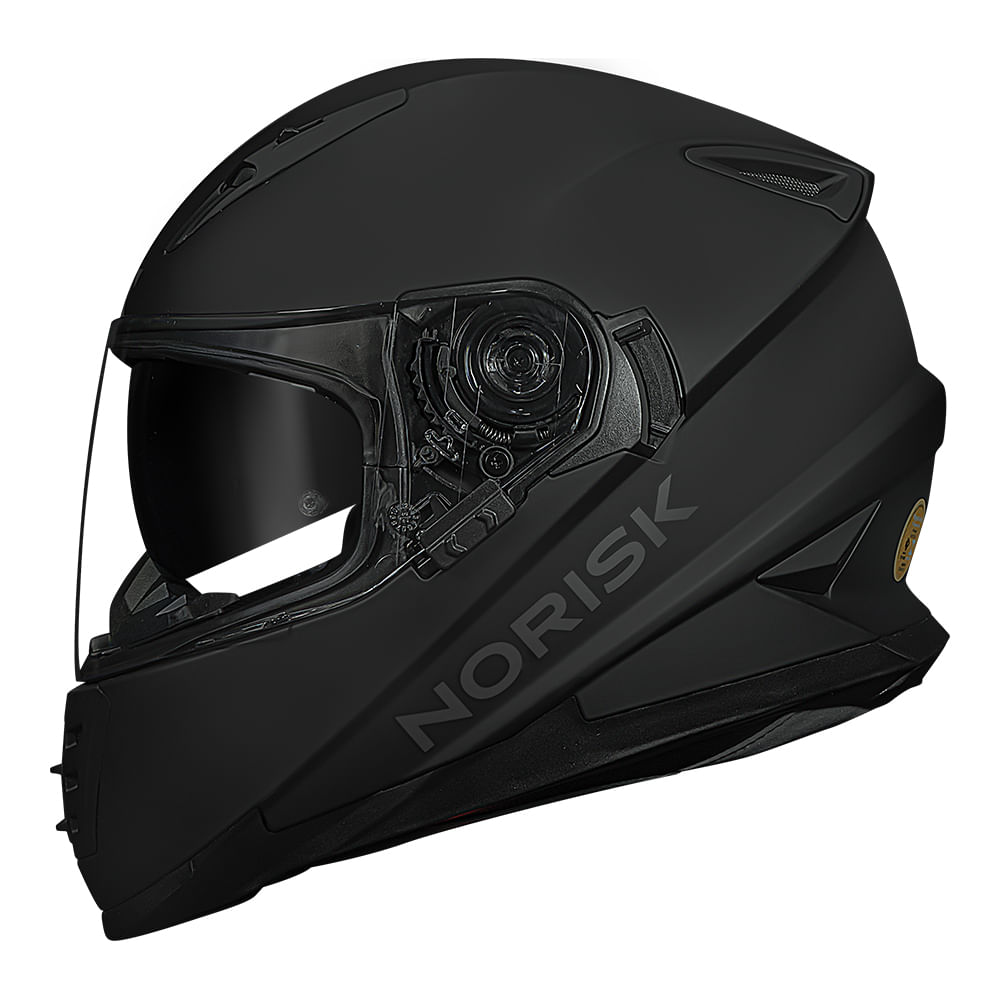 CAPACETE NORISK SOUL MONOCOLOR PRETO FOSCO 4