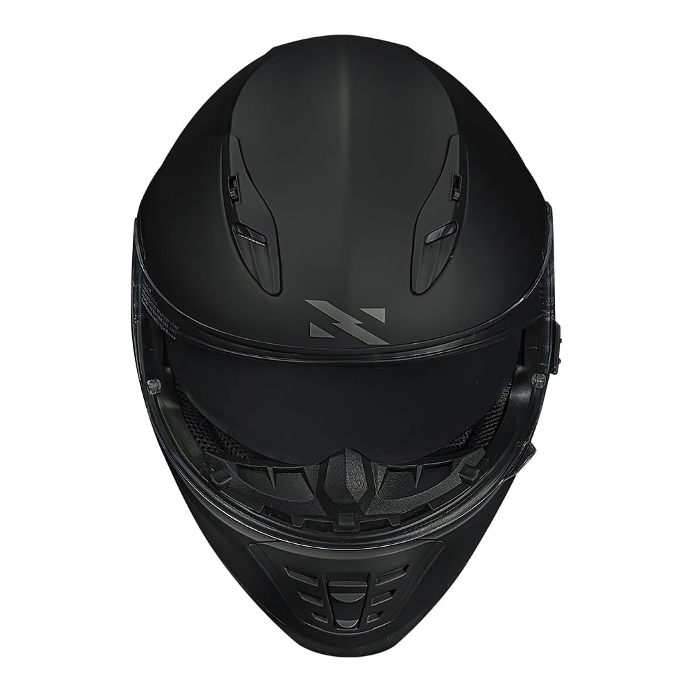 CAPACETE NORISK SOUL MONOCOLOR PRETO FOSCO 2