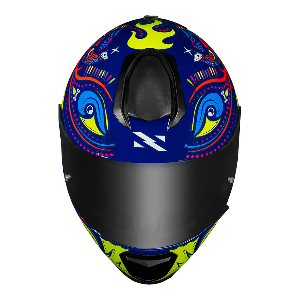CAPACETE NORISK RAZOR CIRCUS BLUE 3