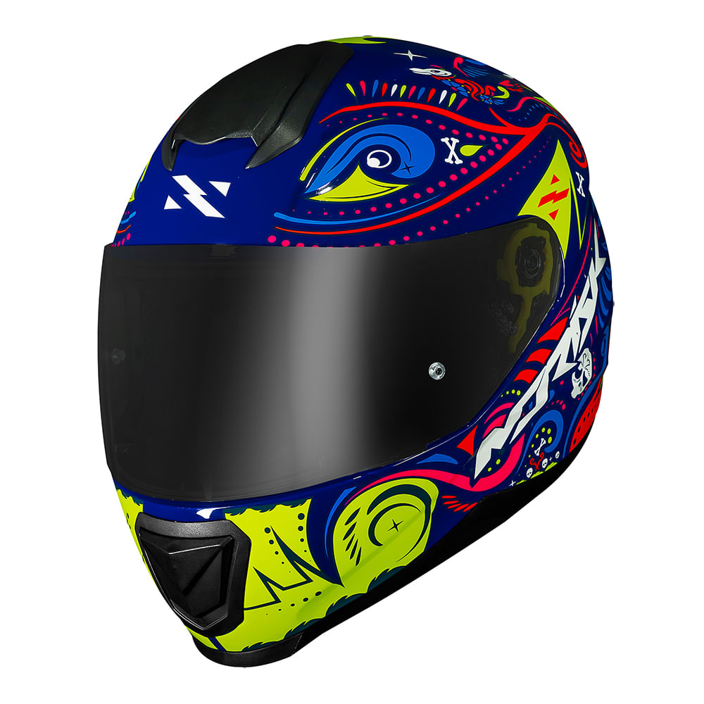 CAPACETE NORISK RAZOR CIRCUS BLUE 4