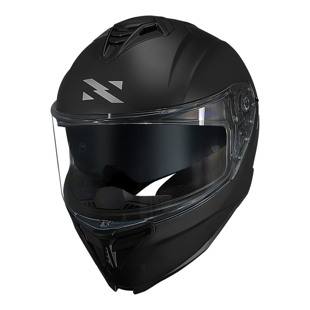 CAPACETE NORISK STRADA II MONOCOLOR PRETO FOSCO 2