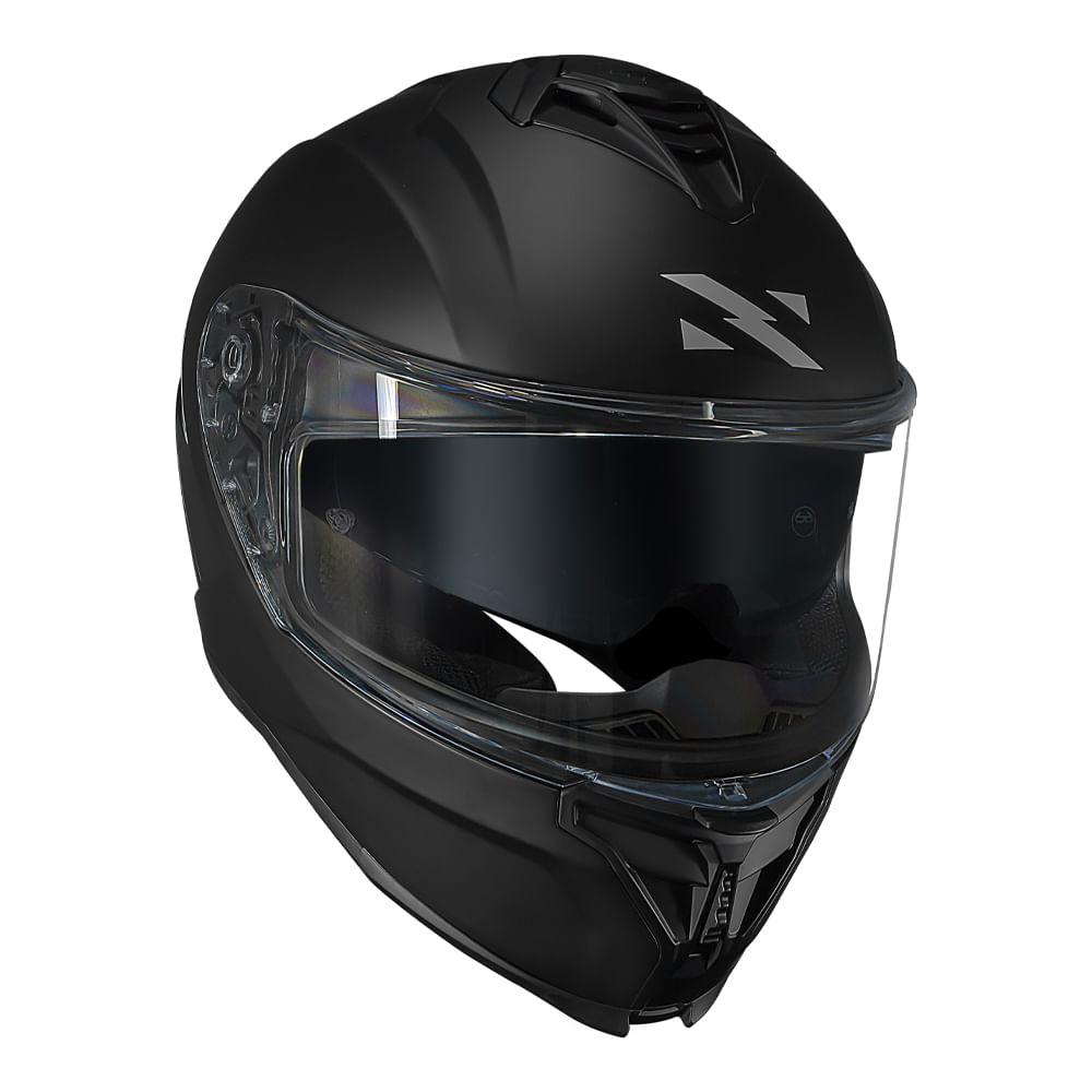 CAPACETE NORISK STRADA II MONOCOLOR PRETO FOSCO 4