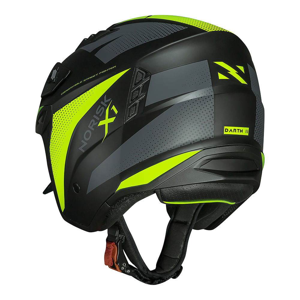 CAPACETE NORISK DARTH II X1 AMARELO FOSCO 3