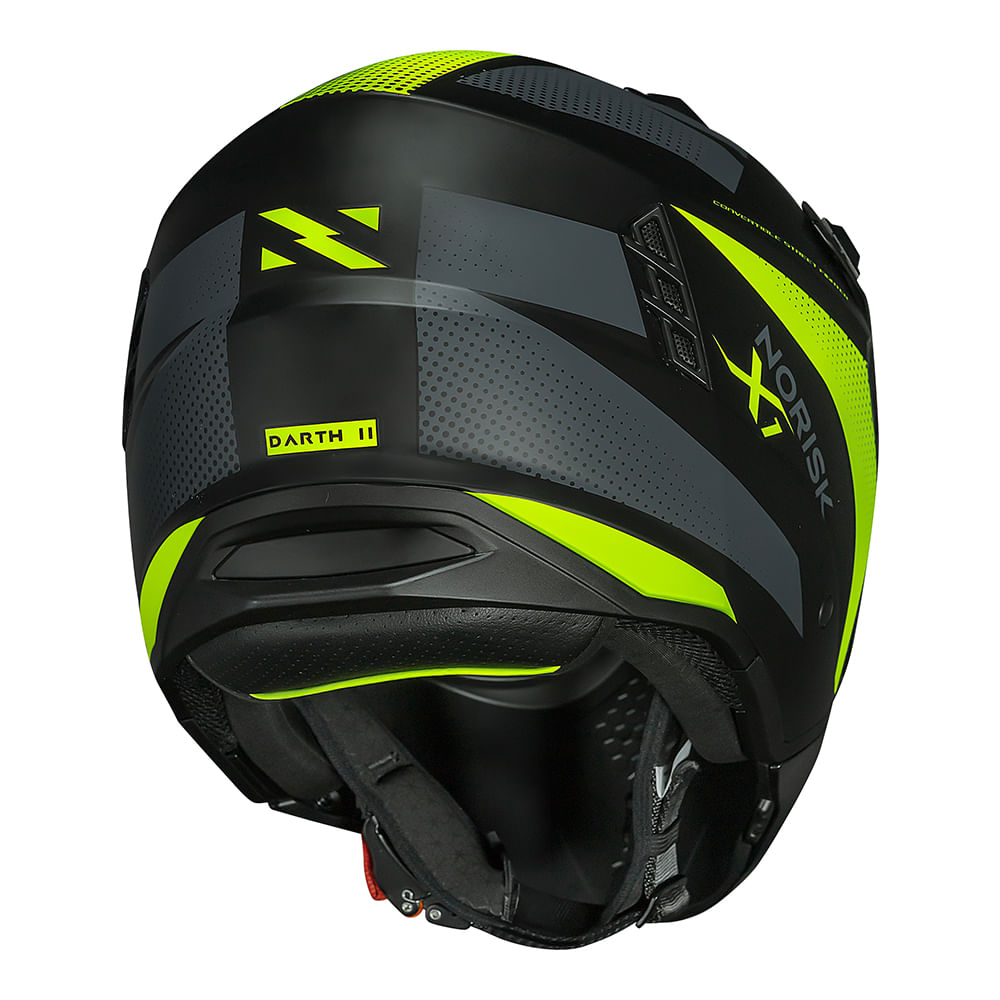CAPACETE NORISK DARTH II X1 AMARELO FOSCO 4