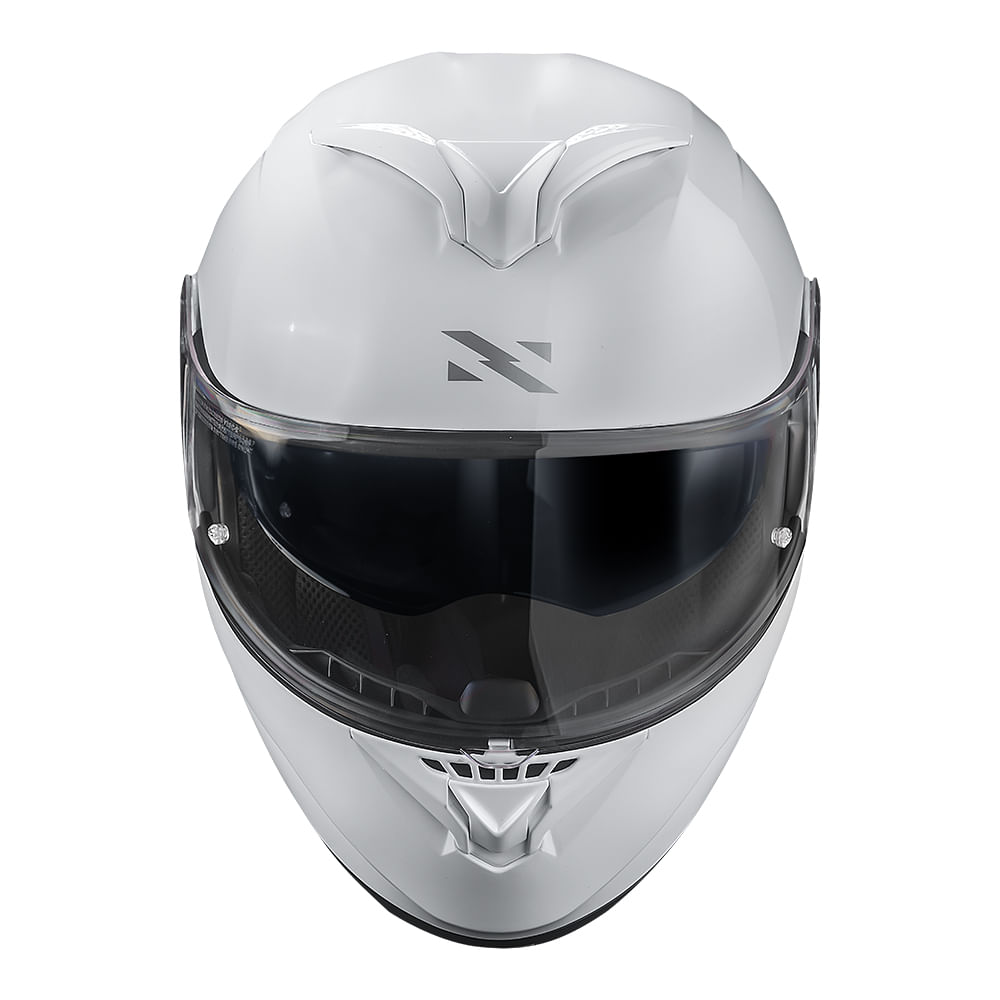 CAPACETE NORISK FORCE II MONOCOLOR BRANCO 2