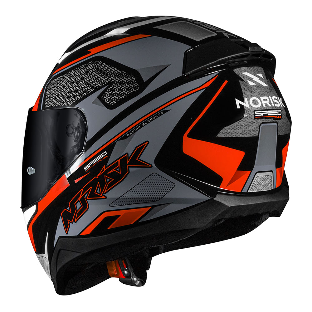 CAPACETE NORISK RAZOR SPEEDMAX LARANJA 4