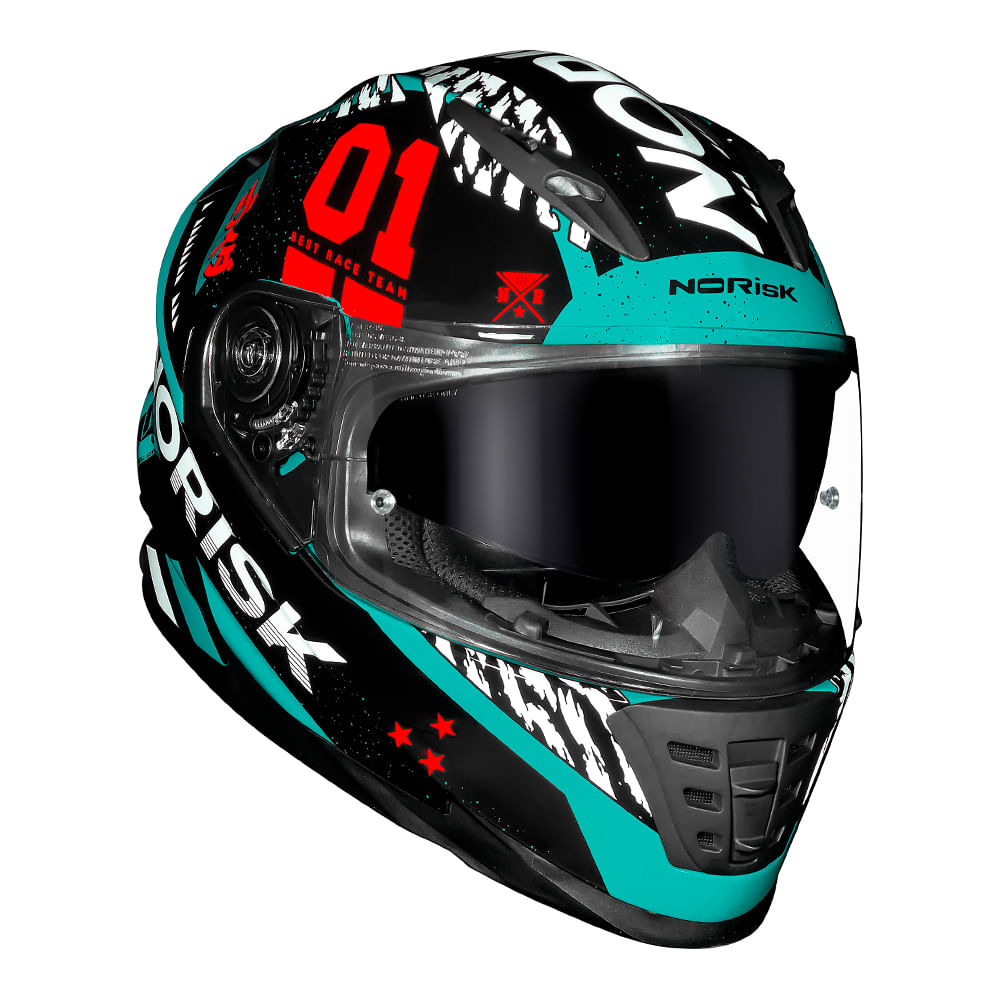 CAPACETE NORISK SOUL TOKYO PRETO 4