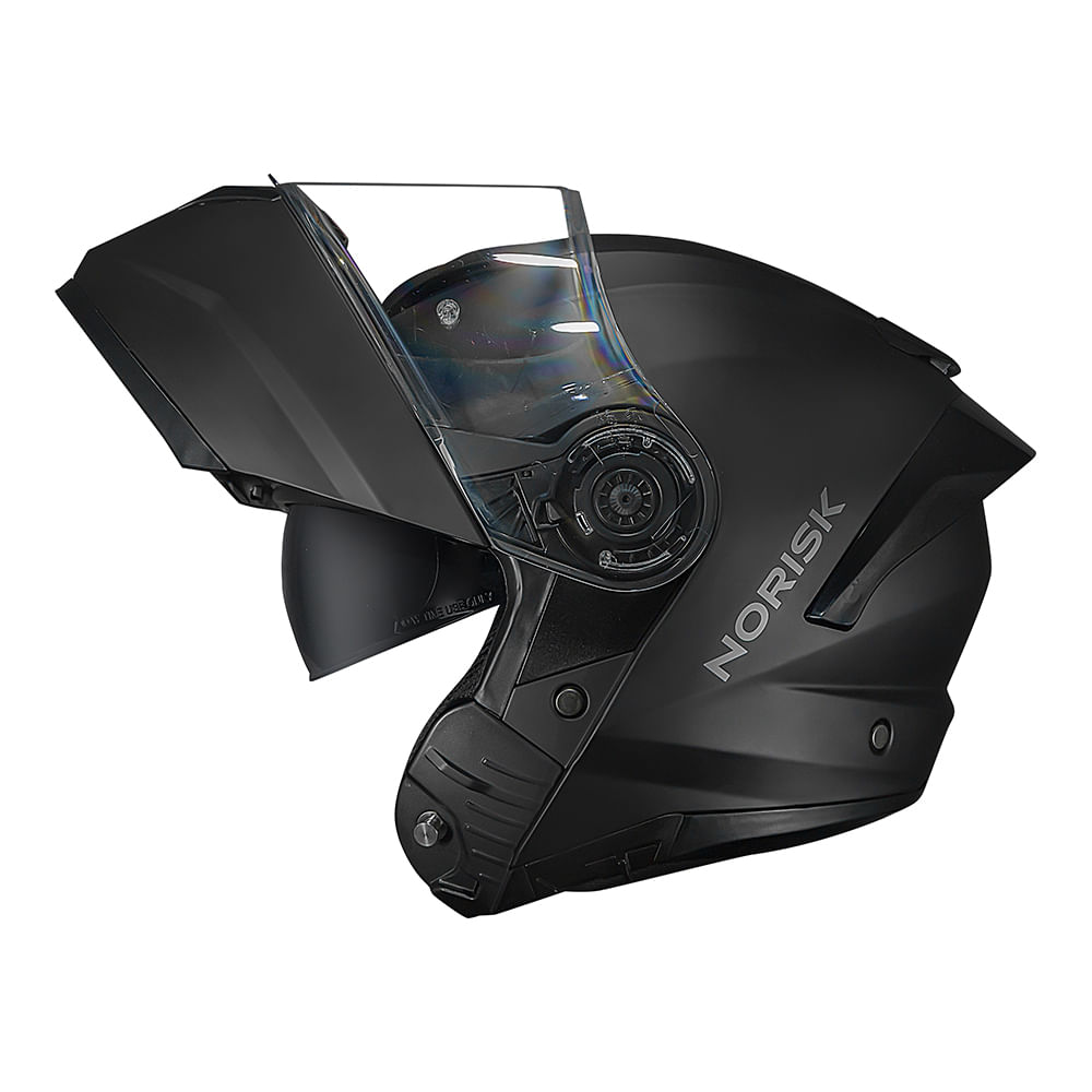 CAPACETE NORISK FORCE II MONOCOLOR PRETO FOSCO 2