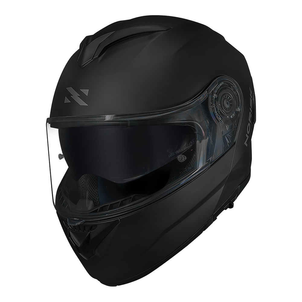 CAPACETE NORISK FORCE II MONOCOLOR PRETO FOSCO 3