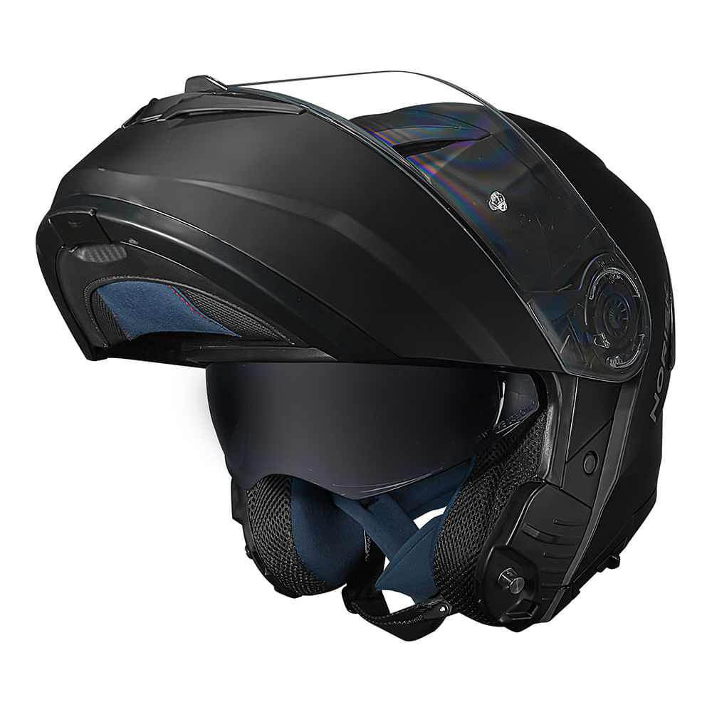 CAPACETE NORISK FORCE II MONOCOLOR PRETO FOSCO 4