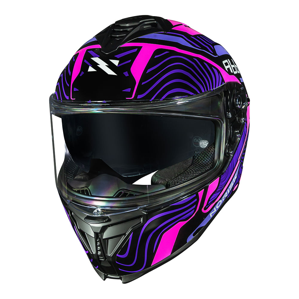CAPACETE NORISK STRADA II FUSION ROXO 3