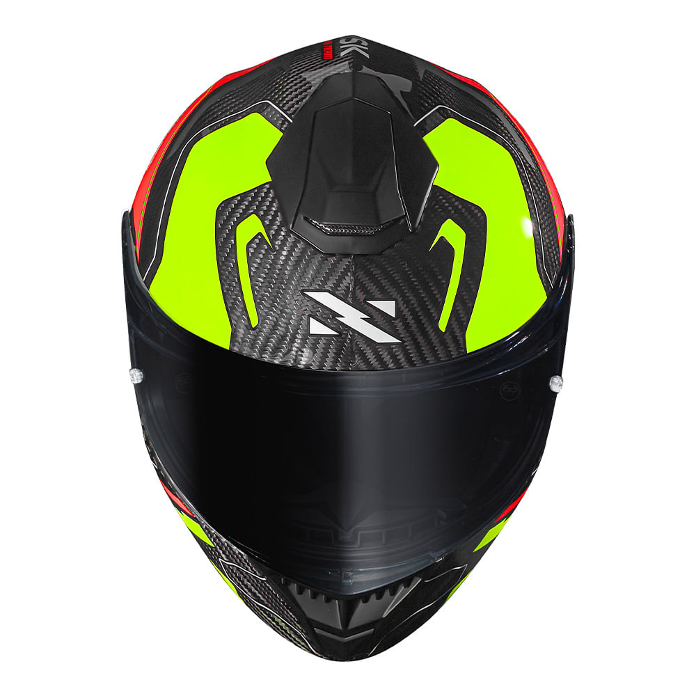 CAPACETE NORISK CARBON R RIDER LARANJA 2