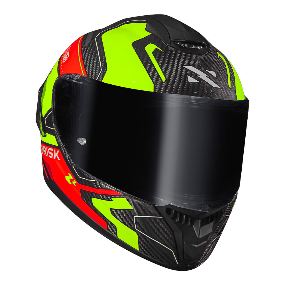 CAPACETE NORISK CARBON R RIDER LARANJA 4