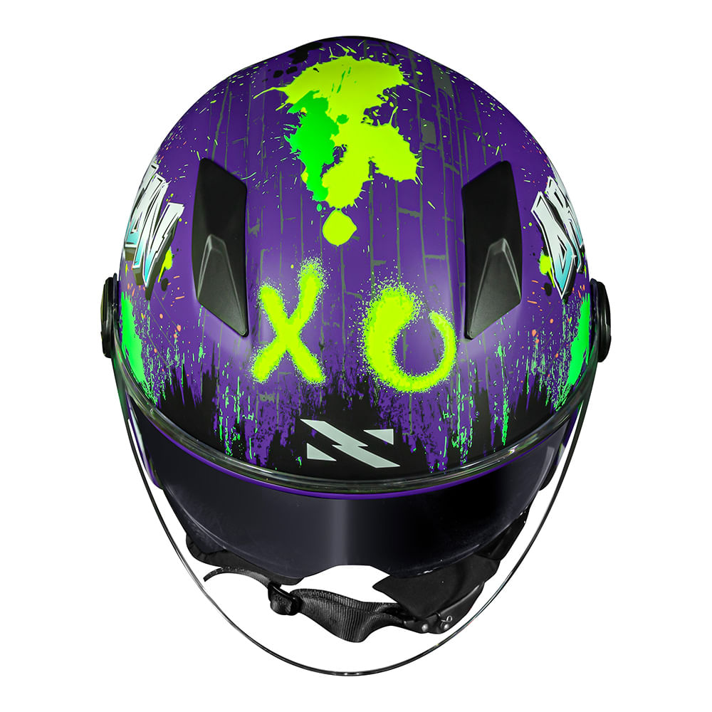 CAPACETE NORISK ORION SV SHINE ROXO FOSCO 2