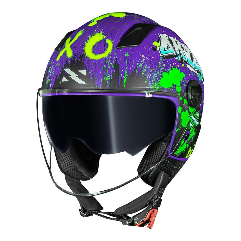CAPACETE NORISK ORION SV SHINE ROXO FOSCO 3