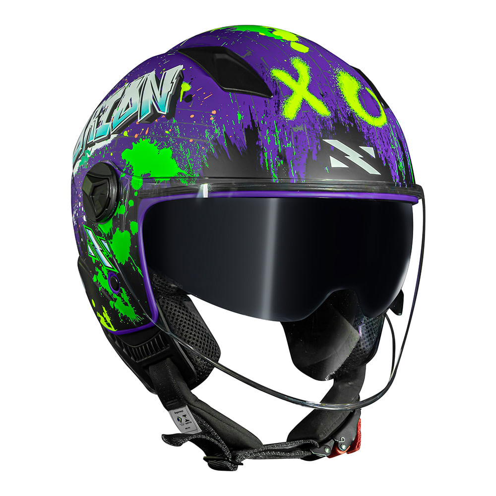 CAPACETE NORISK ORION SV SHINE ROXO FOSCO 4
