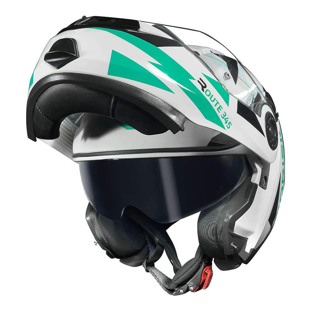 CAPACETE NORISK ROUTE FF345 REFLEX BRANCO 4