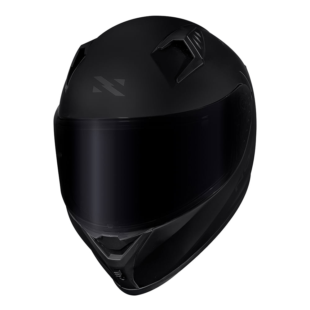 CAPACETE NORISK FLOW MONOCOLOR PRETO FOSCO 3