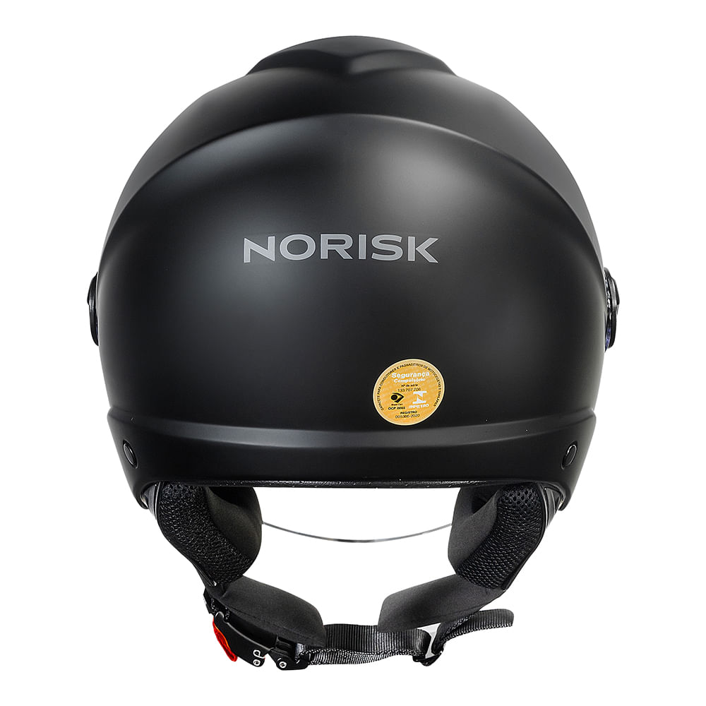 CAPACETE NORISK ORION SV MONOCOLOR PRETO FOSCO 2
